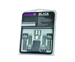 28032SUB Wheel Lock Bolts Black SUB M14 x 1,5, radius seat, shaft length 34,5 mm, Overall length 57,4 mm, Hex size 17mm, Key diameter 25,8 mm