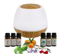 280ml Essential Oil Electric Aroma Diffuser Multifunction Lamp with Bluetooth Speaker - 7 Vibrant LED Colors Aromatherapy Diffuser for Bedroom, Home, Sensory Room By Playlearn