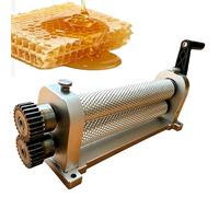 280mm Beeswax Roller, Portable Bee Wax Press, Manual Beeswax Comb Foundation Roller Mill, for Producing Honeycomb Foundation Sheets 4.9mm