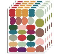 280Pcs Colored Chalkboard Label Sticker Adhesive Removable Reusable Labels for Kitchen Storage and Office Use Jar Labels