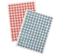 280pcs Crystal Drip Circle Labels for Faucet, Temperature Indicators | PVC Waterproof Backing, Strong Adhesive Fit, Shower and Kitchen Use, Stylish Finish