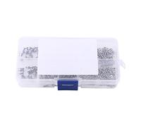 280pcs M2 Stainless Steel SS304 Flat Hex Socket Head Screws and Nuts Practical Fastener for Home Office Appliance