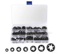 280pcs M3-M10 Internal Tooth Lock Washers Black Steel Kit