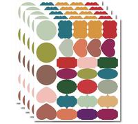280Pcs Reusable Removable Chalkboard Labels Sticker in Various Shape and Color for Household and Office Labeling Needs Colored Label Sticker