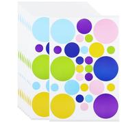 280Pcs Round Stickers, 5cm Large Round Stickers, 3cm Circle Labels, 1.5cm 6 Colors Round Stickers Labels