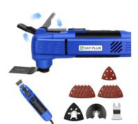 280W Oscillating Multi Tool, Angle 3 Degrees, Quick Change & Kickback Protection, 15 Pcs Accessories Make it a Details Sander, Cutter, Scraper, Grinder