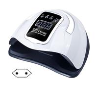 280W UV Nail Lamp with Smart Sensor & 66 LED Beads, Gel Nail Dryer for Regular Polish - 4 Timers, Detachable Base, Eye-Protection Sphere Design for Home/Salon Use