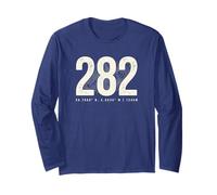 282 Munros Scottish Hiker Topographic Map Coordinates Long Sleeve T-Shirt