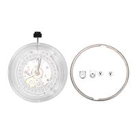 2824 ST2130 Movimiento de reloj Movimiento de reloj mecánico automático Pieza de repuesto Construcción de metal duradera para entusiastas de la reparación y el reemplazo de relojes (NO.2824 white)