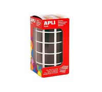 2832 Roll of Square Stickers 15 x 15 mm Black
