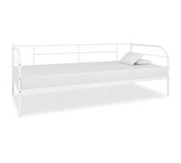 vidaXL Daybed Frame White Metal 90x200 cm UK GF0
