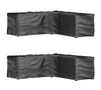vidaXL L-Shaped Garden Furniture Covers 2 pcs 16 Eyelets 285x285x90 cm UK HOT