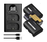 2850mAh LP-E6P LP E6P Battery，Compatible For Canon，for EOS R5 Mark II 5D Mark III(3xBattery 1xCharger)