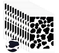 286PCS Cow Print Stickers Self-Adhesive Cows Prints Decor Decals Vinyl Cow Print Wall Decals for Cars, Cups, Peel and Stick, Dots Irregular Dalmation Sticker for Bedroom Living Room Home Wall Decor