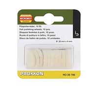 28798 polishing wheel 22 mm 10pcs assortment: mounting pin PROXXON
