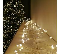 288 LED 1.8m Premier Christmas Outdoor 8 Function Garland Wire Lights in Warm White