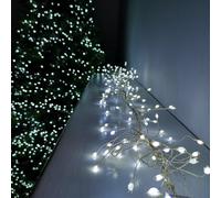 288 LED 1.8m Premier Outdoor 8 Function Christmas Garland Wire Lights in White