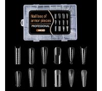 288 Pieces Nails Forms Set Extension Molds 12 Types Shapes Manicure Supplies Acrylic Extension Tips
