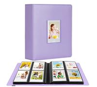 288 Vertical Photos for Instax Mini Photo Album, Front Window, For Polaroid Book Album 2x3 For Fujifilm Instax Mini 12 11 9 8 40 Film, Polaroid 300, HP Sprocket, K-pop Photocards (Purple)