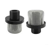 288716 Filter Inlet Suction Strainer for Airless Sprayers - 3/4" Black and Silver Plastic-Metal Inlet Strainer Compatible with for X5/LTS15, /LTS17,