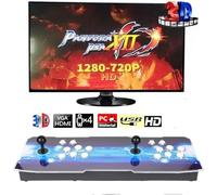 【28890 Games in 1 】Classic 3D Arcade Game Console, Pandora's Box Retro Game Machine with Arcade Joystick Double Stick, Support 3D Games, HDMI VGA USB, 1280X720 Full HD Video Game