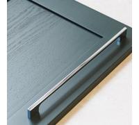 288mm Polished Chrome Cabinet Handle Slim Square Kitchen Cupboard Door Drawer Pull Bedroom Bathroom Furniture