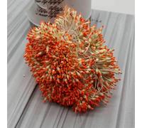 288PCS 60mm Multi Colors Options Tip Pistil Stamen Flower Stamen Cake Decoration Double Head Stamens D308-orange