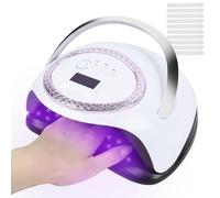 288W LED UV Nail Lamp, ANGNYA Fast Curing UV Light Professional Nail Dryer with 4 Timers & Auto Sensor for Gel Polish/Builder/Glue Gels Fingernail and Toenail Home & Salon Use
