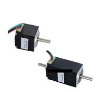 28BY 2-phase 4-lead NEMA11 Stepper electronic starter 1.8 Degree 28mm Stepping electronic starter Single/Dual Shaft Engine EKFBQBGW(Model C Dual Shaft)