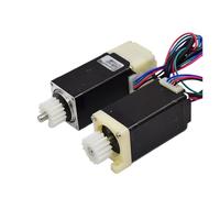 28BY 2-phase 4-Wire NEMA 8 28mm Stepper electronic starter Single/Dual Shaft Feedback for 3D Printer Robot SMT Dispensing Machine BIANMTSW(Dual Shaft Motor)
