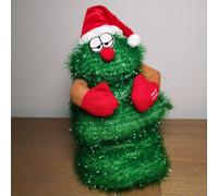 28cm Animated Norbert Singing & Dancing Nordic Christmas Pine Tree with 6 Classic Xmas Songs (3 x AA Batteries Not Included)