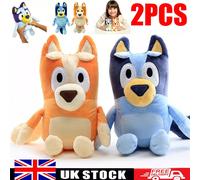 28cm Bluey & Bingo Mum Dad Plush Super Soft Toy Cuddle Toy Room Decoration -2PCS