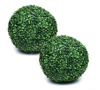 28cm Decorative Artificial Topiary Balls Striking Green Foliage for Indoor and Outdoor Decoration