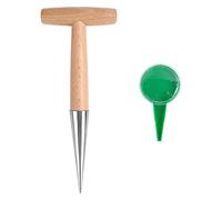 28cm Dibber, Garden Hand Tool Dibber, Stainless Steel Dibber with Seed Dispenser for Bulb Planting and Seeding
