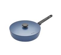Morphy Richards Saute Pan, Forged Aluminium, 28cm, Non Stick Ceramic Coating, Soft Touch Handles, Oven Safe Up to 180c, Suitable for All Hobs, Blue, 852502
