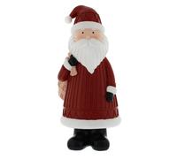 28Cm Santa Ornament Holding Sack Classic Resin Christmas Figure