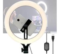 28cm Selfie Ring Light with Phone Holder Compatible with iPhone Android Mobile Phones (Ring Light Only)