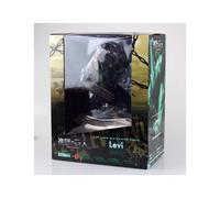 (28cm With Retail Box) Attack on Titans Levi Ackerman Action Anime Figura Kawai Eren Jaege Mikasa Ackerman The Armored Titan