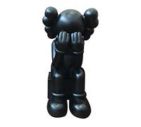 28CM XX Eye Bearbrick,Sculptural Decoration for The Home Display Case A Collector's Item for Toy Lovers(Black)