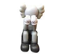 28CM XX Eye Bearbrick,Sculptural Decoration for The Home Display Case A Collector's Item for Toy Lovers(Grey)