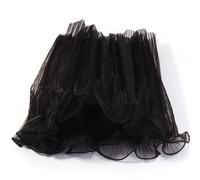 28cmx3.6M Flower Wrapping Paper Wave Yarn Flower Packaging Lace Mesh Florist Handmade Bouquets Gift Packaging Decoration(Black)