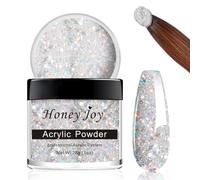 28g/box Color Acrylic Powder Professional Holographic Silver Glitter Acrylic Nail Manicure Powder for Nail Extension Acrylic Nail System,HJ-NAP017-No.37-UK