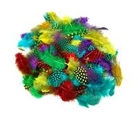 28g Pack of Spotted Feathers - Easter Arts & Craft