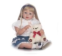 28inch 70cm Reborn Dolls Cute Girl Simulation Reborn Toddler Doll Children's Clothing Model Cute Props Toys Collect for Kids Age 3+