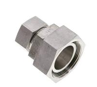 28L & 42L Stainless Steel Straight Cutting Fitting with Swivel 160 bar FKM O-ring Sealing Cone ISO 8434-1