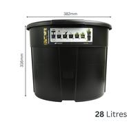 (28L (D392mm x H316mm), Single Pot) Potato Grower Vegetable Pot Planter Growing Grow Home Garden Balcony 28L 12L