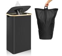 28L Eco-Friendly Recycling Bin with Lid - Durable Indoor Waste Sorter for Kitchen, Cans, Bottles & Plastics - Reusable Inner Bag Included