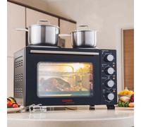 28L Mini Oven Grill with Hobs Countertop Multifuction Cooker 3200W 2 Colours