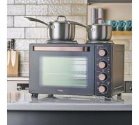 28L Mini Oven Grill with Hobs Countertop Multifuction Cooker 3200W 2 Colours