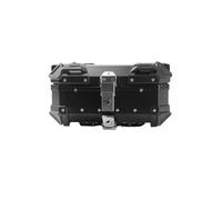 28L Waterproof Motorcycle Top Case - Universal Black Storage Box for Scooter Moped ATV & Motorbike - Luggage Carrier for Off-Road & Quad Adventures Secure Storage Solution.